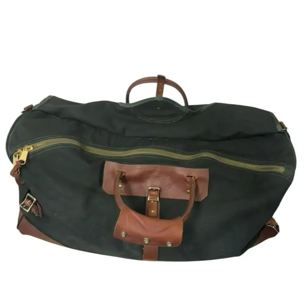 Vintage Orvis Battenkill Canvas Leather‎ Duffle Weekender Bag USA